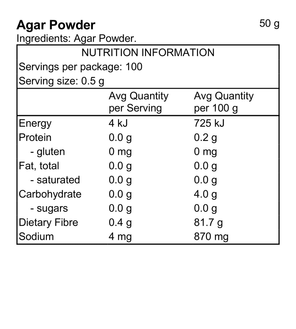 Agar Powder 50g