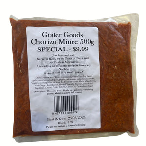 Grater Goods Chorizo Mince 500g