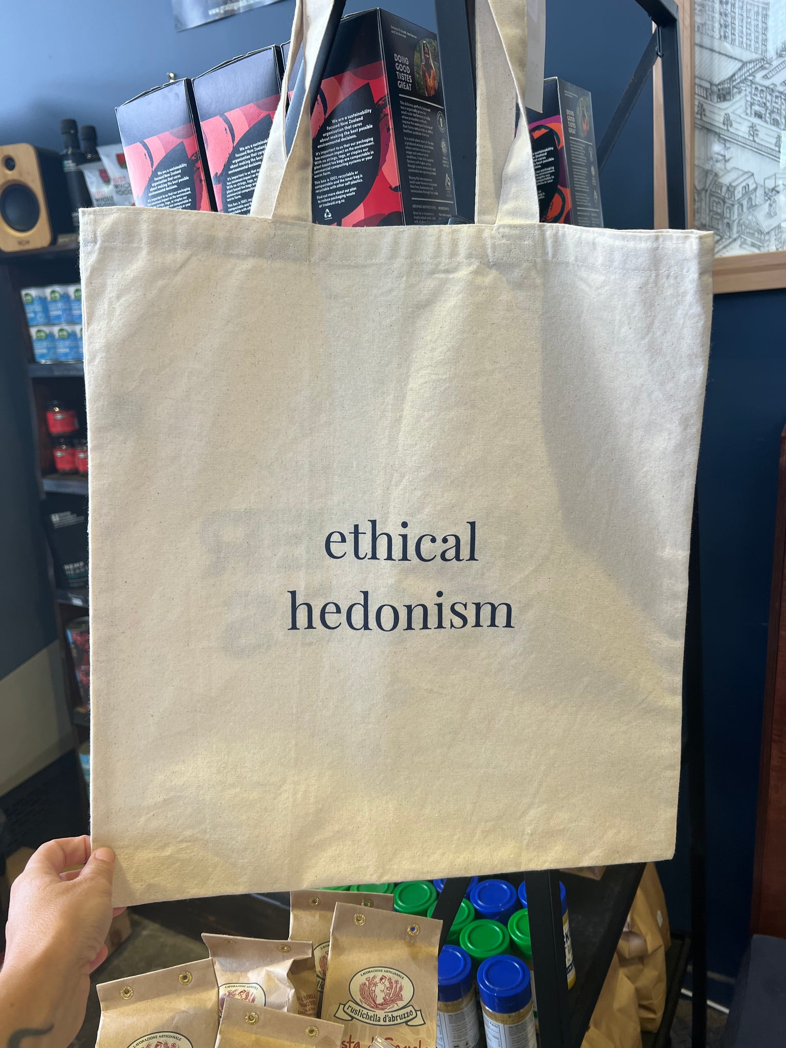 Ethical Hedonism Tote Bag